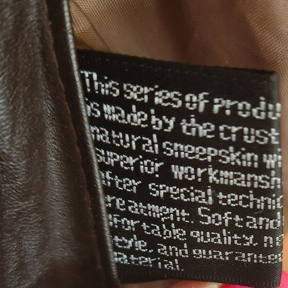 Men's Vintage Leather Bomber Jacket Soft Sheepskin Leather Removable Fur Lining - Picture 14 of 16